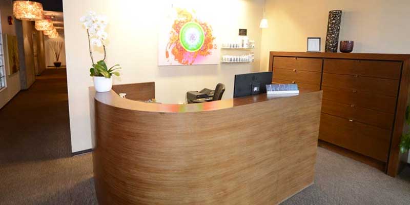 photo of chiropractic clinic reception area