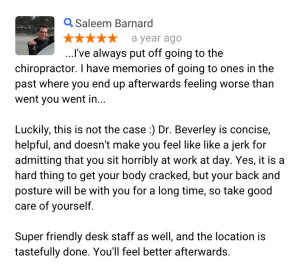 vancouver chiropractor review on Google plus